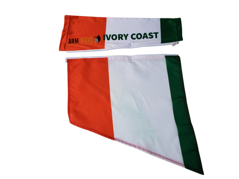 Ivory Coast Arm Wave Sleeve Flag (Arm Band) to represent your Country