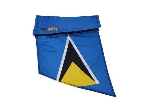 St Lucia Arm Wave Flag