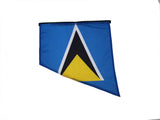 St. Lucia Universal Arm Wave Zip Arm Sleeve Flag