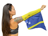 Curacao Universal Arm Wave Zip Arm Sleeve Flag