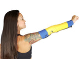 Yellow Arm Sleeve - Blue Arm Sleeve | Arm Wave