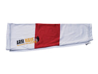 White and Red Universal Arm Sleeve | Arm Wave