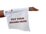 CUSTOMIZE WHITE ARM SLEEVE AND Leg FLAG, add logo, image or your brand