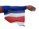 COSTA RICA ARM and FOOT FLAGS, for sale! Purchase ONE DOZEN (12) "Wholesale"