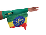 ETHIOPIA ARM and FOOT FLAG (Arm Band, Sleeve) for all cheering activities