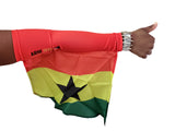 GHANA ARM and FOOT FLAG, is new, represent Africa, Buy now!