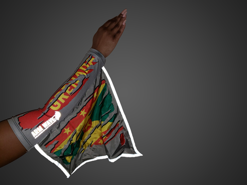 GRENADA REFLECTIVE ARM FLAG (ARM BAND SLEEVE) that lights up.