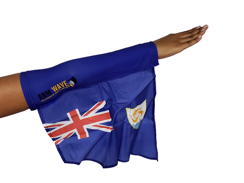 Anguilla Arm Wave Flag - Arm Band- Arm Sleeve | Arm Wave 
