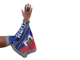 HAITI CAMOUFLAGE ARM WAVE LEG FLAG (ARM SLEEVE, BAND) new WEARABLE FLAGS for CARNIVAL