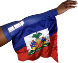 HAITI ARM and LEG FLAG (Arm Band, Sleeve) with Arm Wave reflective logo.