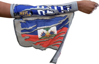 HAITI CAMOUFLAGE ARM WAVE LEG FLAG (ARM SLEEVE, BAND) new WEARABLE FLAGS for CARNIVAL