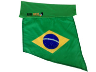 BRAZIL ARM SLEEVE FLAG, for sale! purchase ONE DOZEN (12) "Wholesale"