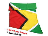 GUYANA ARM and LEG FLAG, for sale! Purchase ONE DOZEN (12) Wholesale