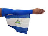 NICARAGUA ARM WAVE ARM and LEG FLAG (Arm Band, Sleeve) for all Arm raising Activities