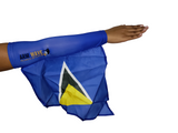 ST. LUCIA ARM and LEG SLEEVE FLAG (Arm band) for Carnival