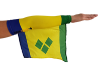 ST. VINCENT ARM WAVE ARM and LEG FLAG (Arm Band, Sleeves) for Carnival