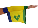 ST. VINCENT ARM WAVE ARM and LEG FLAG (Arm Band, Sleeves) for Carnival