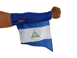 NICARAGUA ARM and LEG FLAG (Sleeve/Band) new celeb cheering instrument